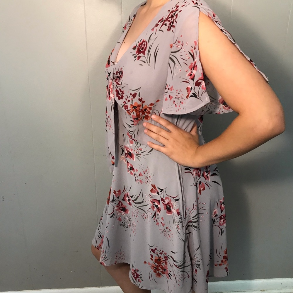 Charlotte Russe  Floral Dress with Tie Front